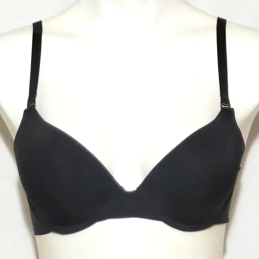 Catherine Malandrino‎ Push Up Underwire Bra 36C Black